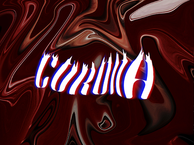 Corona Virus typography text effect