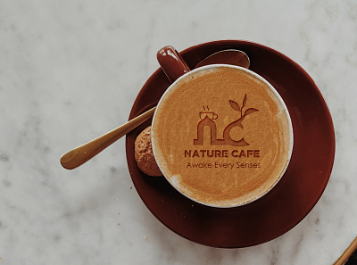 Nature Café Logo Designed For Client animation branding design identity illustration photoshop typography ui ux vector website
