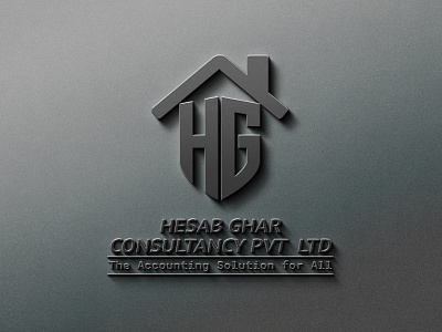 Hesab Ghar Logo Design For Client 3d branding design digital graphic design logo