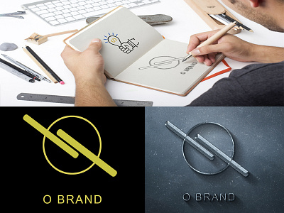 O Brand Logo animation app branding character design flat icon identity illustration illustrator lettering logo logo a day type typography ui ux vector web website