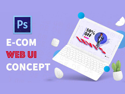 E-commerce Web UI Concept. animation branding character design identity illustrator minimal photoshop type typography ui ux web website