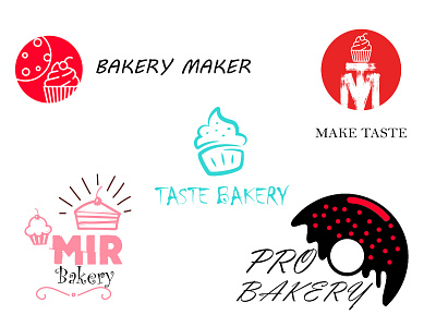 Bakery Logos animation branding design identity illustration logo typography ui ux vector website