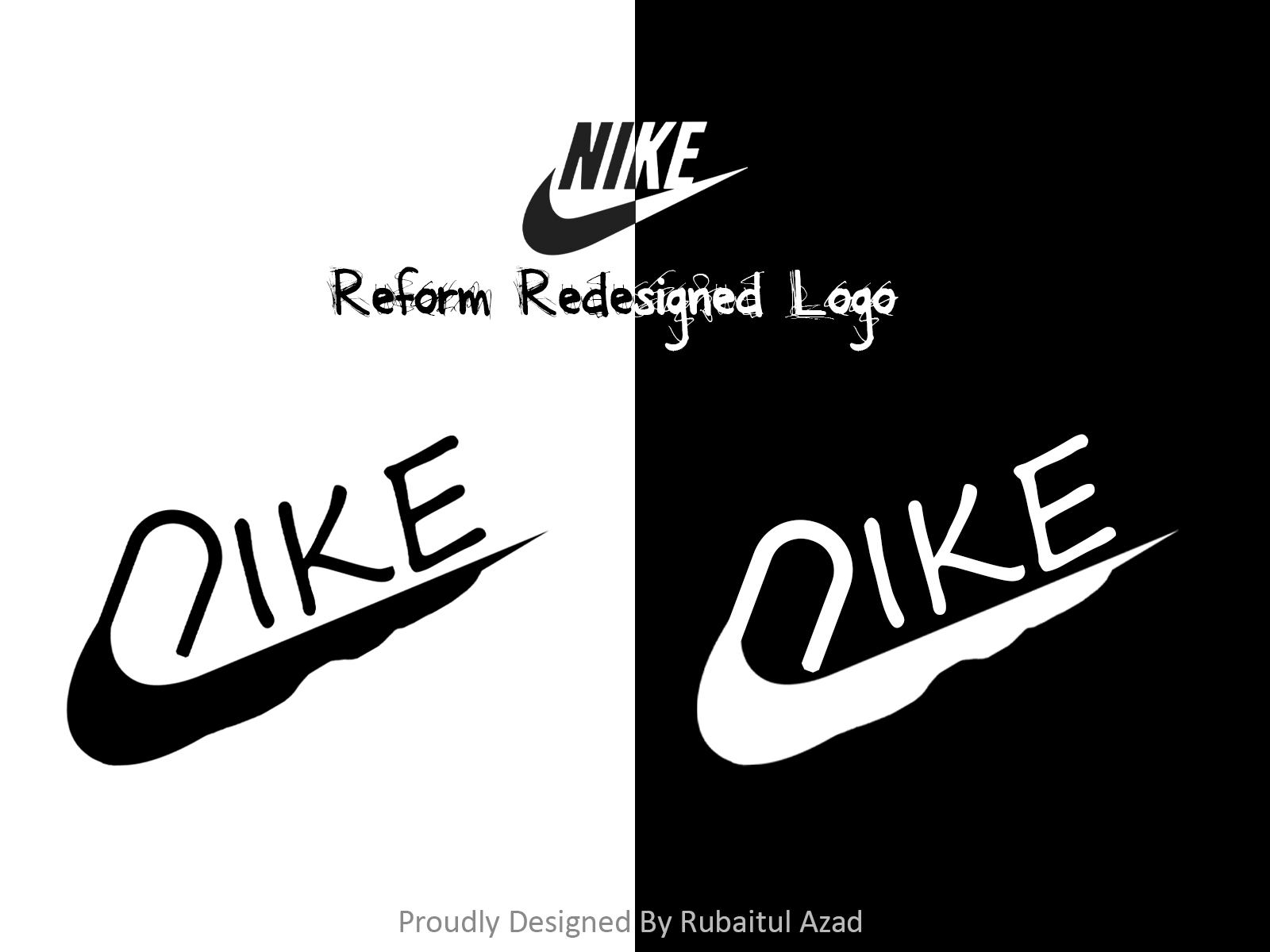 Pakistán artículo obturador Nike reform redesigned logo by Rubaitul Azad on Dribbble