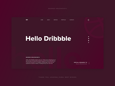 Hello dribble flat hello dribbble typography ui webdesign