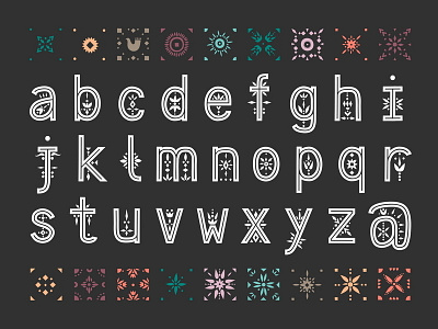 Majolica Bold Lowercase alphabet creativemarket font illustration letter ornament pattern typo typography vintage