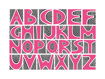 Jazz Font alphabet color font font hand drawn illustration jazz letter lettering poster vector