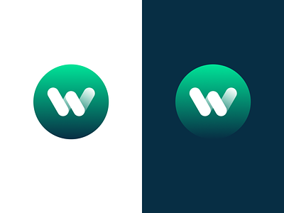 Whisp Branding Design - Logo Design blue branding green logo logodesign w