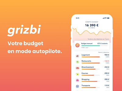 Grizbi: Personal Finance Under Control aggregator banking budget finance personal finance tracker