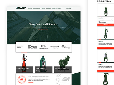 Arnett Engineered Solutions web design