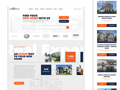 The New Home Experts web design