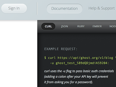 Ghost Developer Portal Real Pixels 2x api blog design documentation ui ux web design