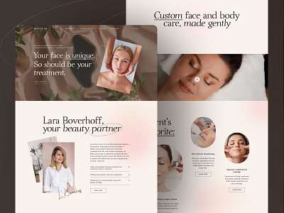 Body Lab cosmetic cosmetology design landing ui web webdesign website