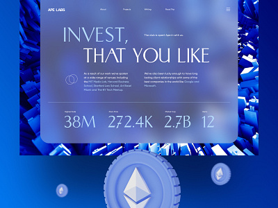 NFT Apes 2 crypto design landing nft ui web webdesign website