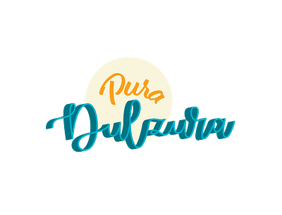 Pura Dulzura Logo 3d branding graphicdesign logo