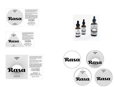 Rasa Package Design beauty blackandwhite illustrator labels packaging print