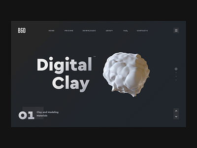 Digital Clay 3d animation app c4d cinema 4d design gif illustration interface loop render transition typography ui ux web