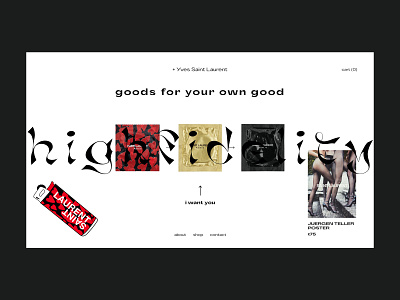 High Fidelity — Store art brutalism design fonts grid illustration interface layout minimal minimalism typography ui ux webdesign website
