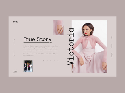 Moms — Storytelling Concept art design grid interaction interface layout minimal pastel colors story typography ui ux web webdesign website