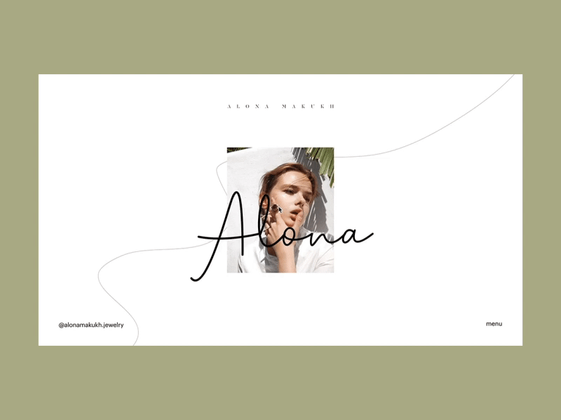 Alona Makukh Jewelry — Homepage animation art design e commerce fashion grid interaction interface jewelry layout minimal motion pastel colors ui ux web webdesign website