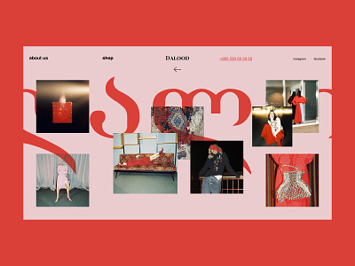 Dalood — Fashion Store art design e commerce fashion fashion store georgia georgian grid interaction interface layout minimal typography ui ux web webdesign website