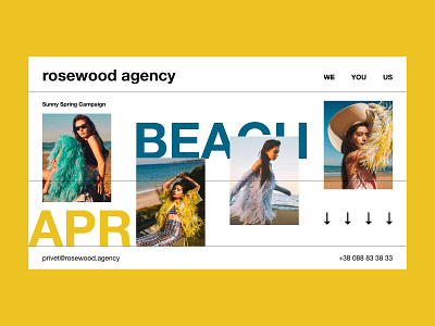 Rosewood — Agency design grid interaction interface layout minimal typography ui ux web webdesign website