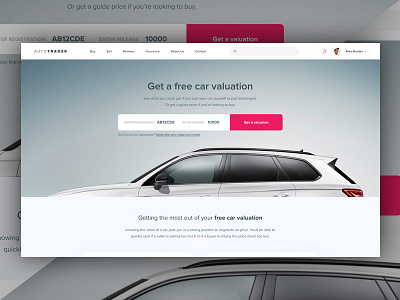 Daily UI Challenge #006 auto buy car challenge daily sell trader ui ux valuation vehicle