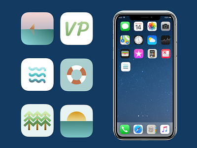 App Icons for a Summer Camp