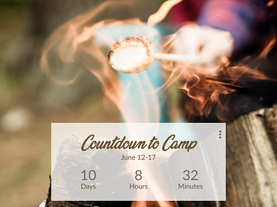 Camp Countdown dailyui014 timer