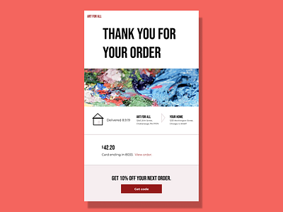 Email Receipt dailyui017 email