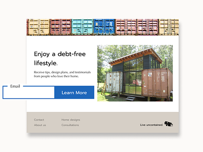 Shipping container website