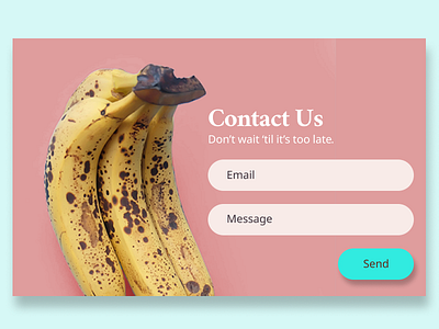 Contact Us contact form dailyui028