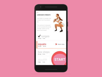 Workout App android dailyui dailyui041 design illustration ui workout workout app workout of the day