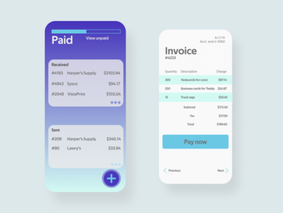 Invoice UI