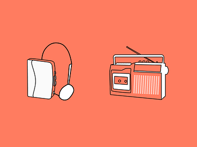 Audio Player UI audio dailyui002 dailyui057 dailyuichallenge illustration tape