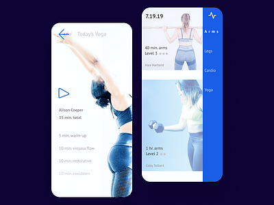 Workout of the Day | DailyUI062 dailyui062 dailyuichallenge uichallenge workout workout app workout of the day