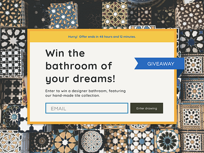 Giveaway | DailyUI097 dailyui dailyui 097 dailyui097 dailyuichallenge email email campaign email capture giveaway offer promotional design ui