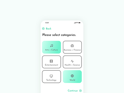 Categories | DailyUI099