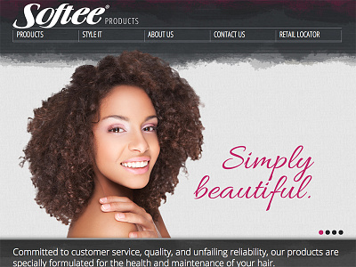 Softee Products Website Design black gray grey pink texture web web design website website design white