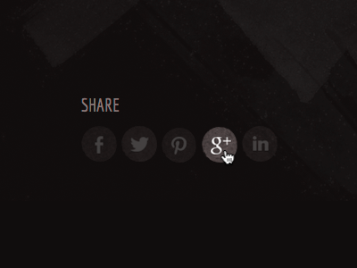 Personal branding update - share buttons