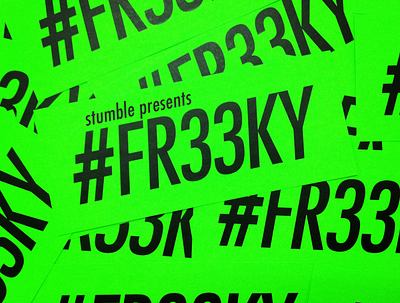 #FR33KY Vol. 1 cd artwork dj graphic design stumble
