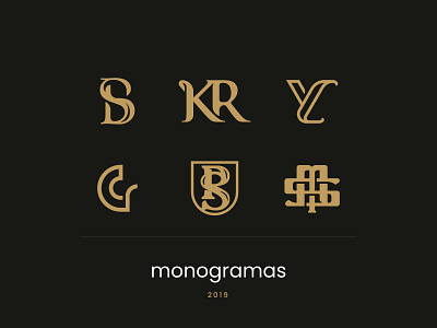 Monograms Logo Collections brand creative design graphicdesign lettermark logodesign monogram typography