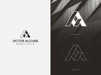 Víctor Alcívar Architect architect architecture brand branding color creative graphicdesign logodesign typography
