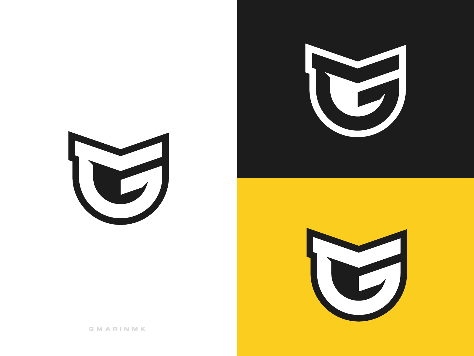 GM Logo Design Concept Vector Graphic by mmdmahfuz3105 · Creative Fabrica