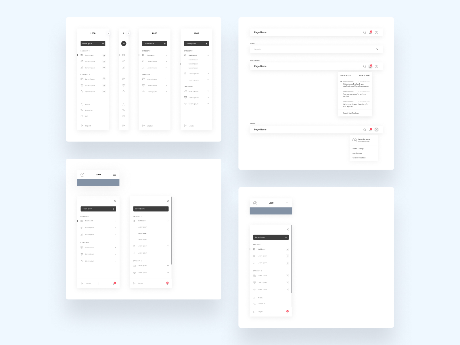 Stepwise Components Library by Damian Rensen for Stepwise on Dribbble