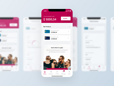 Banking Mobile App - Dashboard
