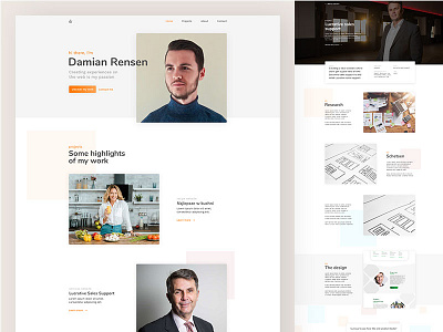 First post :), my portfolio website clean landing landing page landingpage portfolio ui ux webdesign