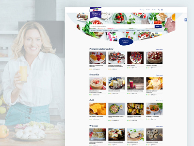 Recipe website 'Najlepsze w kuchni' polish recipe recipe website recipes ui ux webdesign website