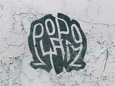 Popolam creepy logo logotype