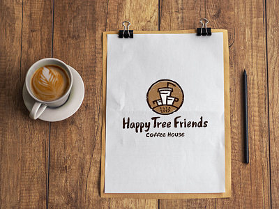 Happy Tree Friends branding coffee coffee house logo logotype
