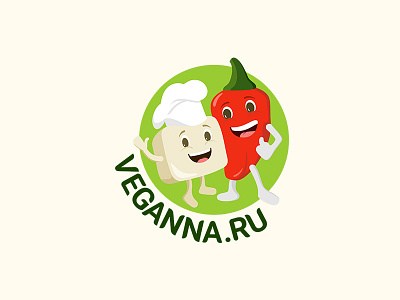 Veganna go vegan logo pepper tofu